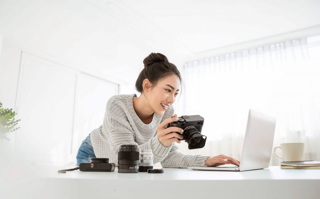 Freelance photographer website and social media