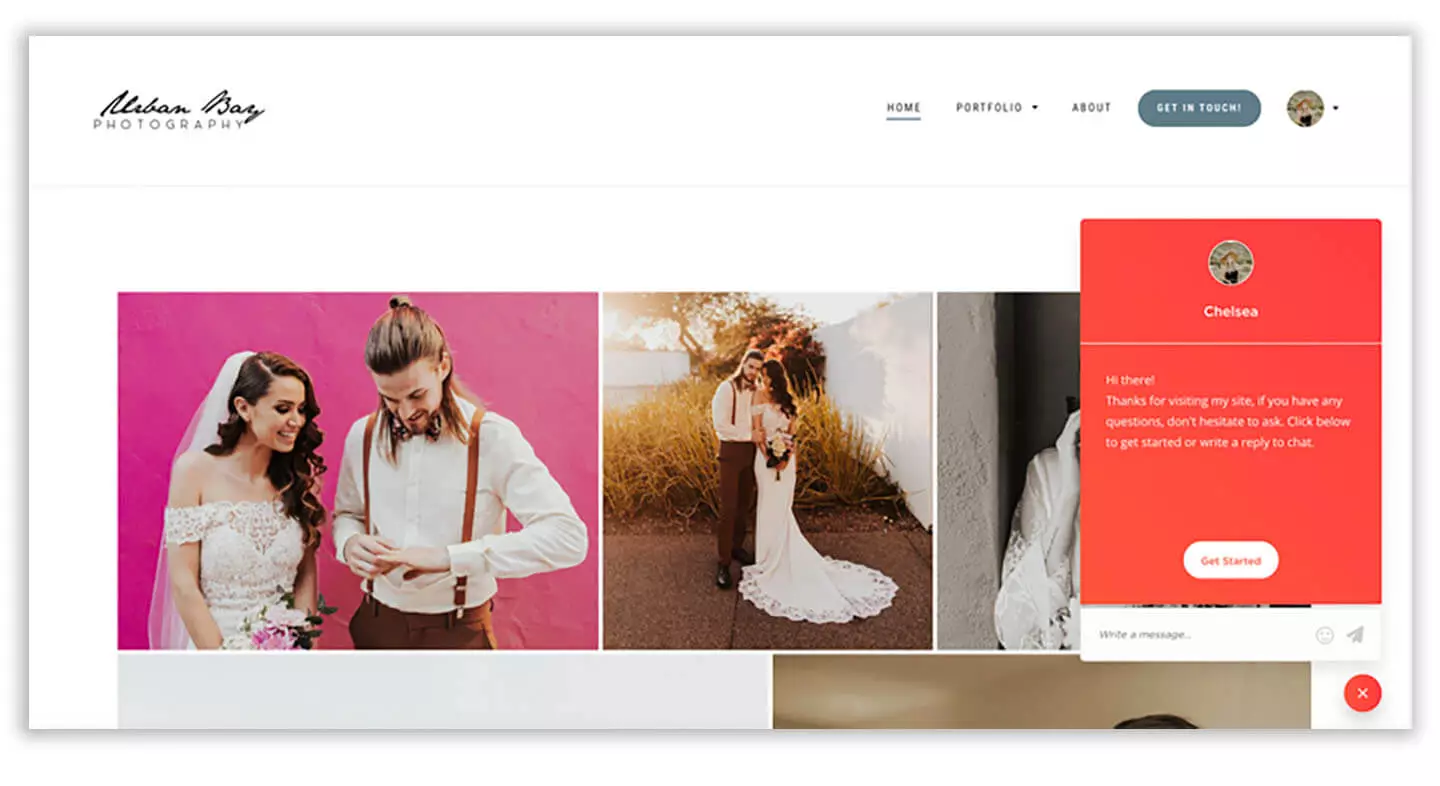 wedding photographer website